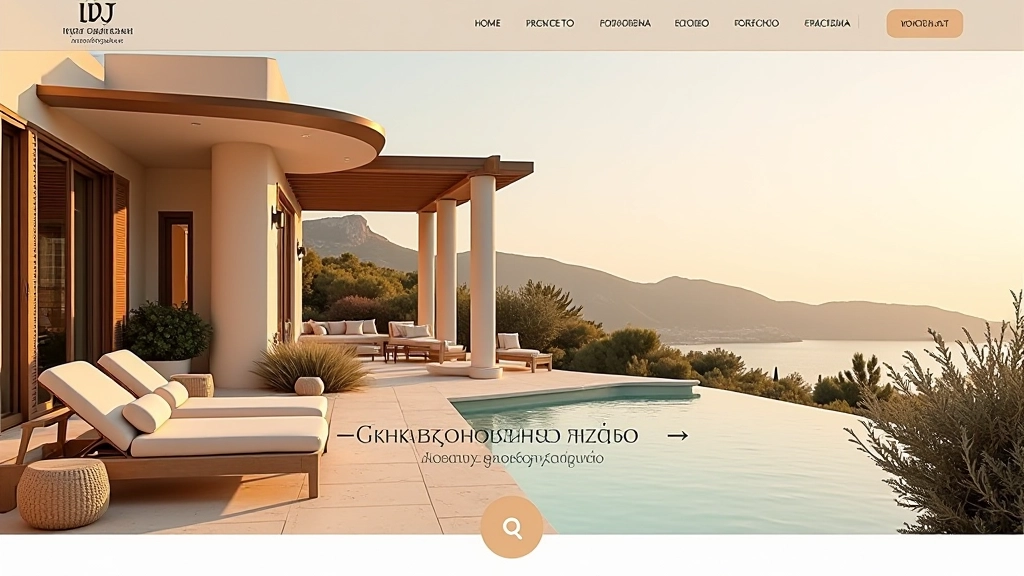 Boutique hotel website with bilingual menu structure