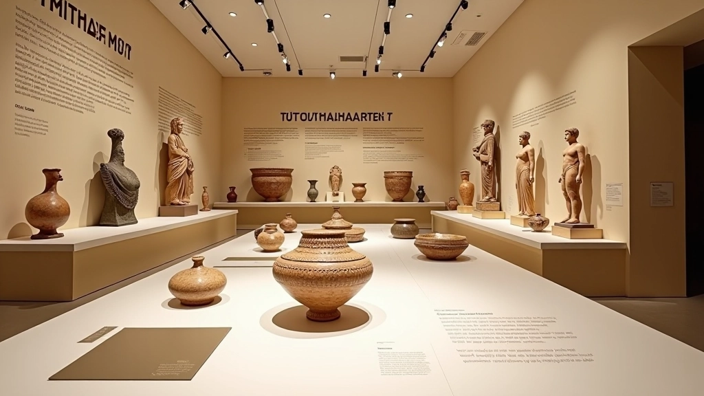 Archaeological museum website with Greek font rendering system