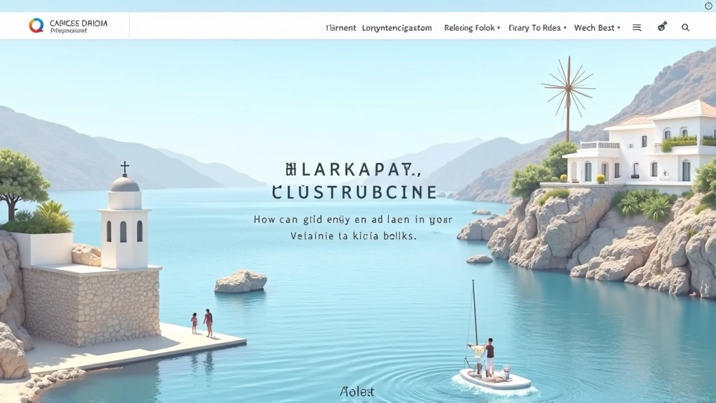 Travel agency website with language switcher toggle button